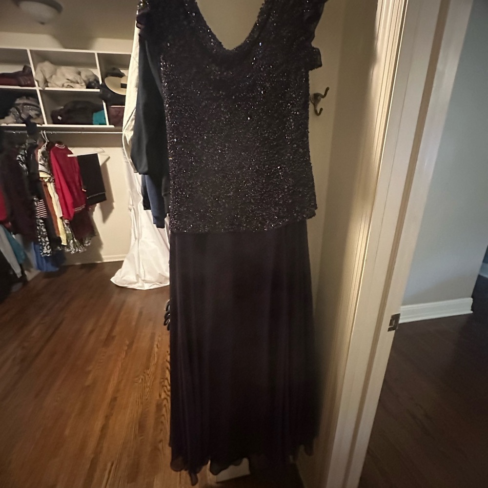 Elegant Black Sequin Gown